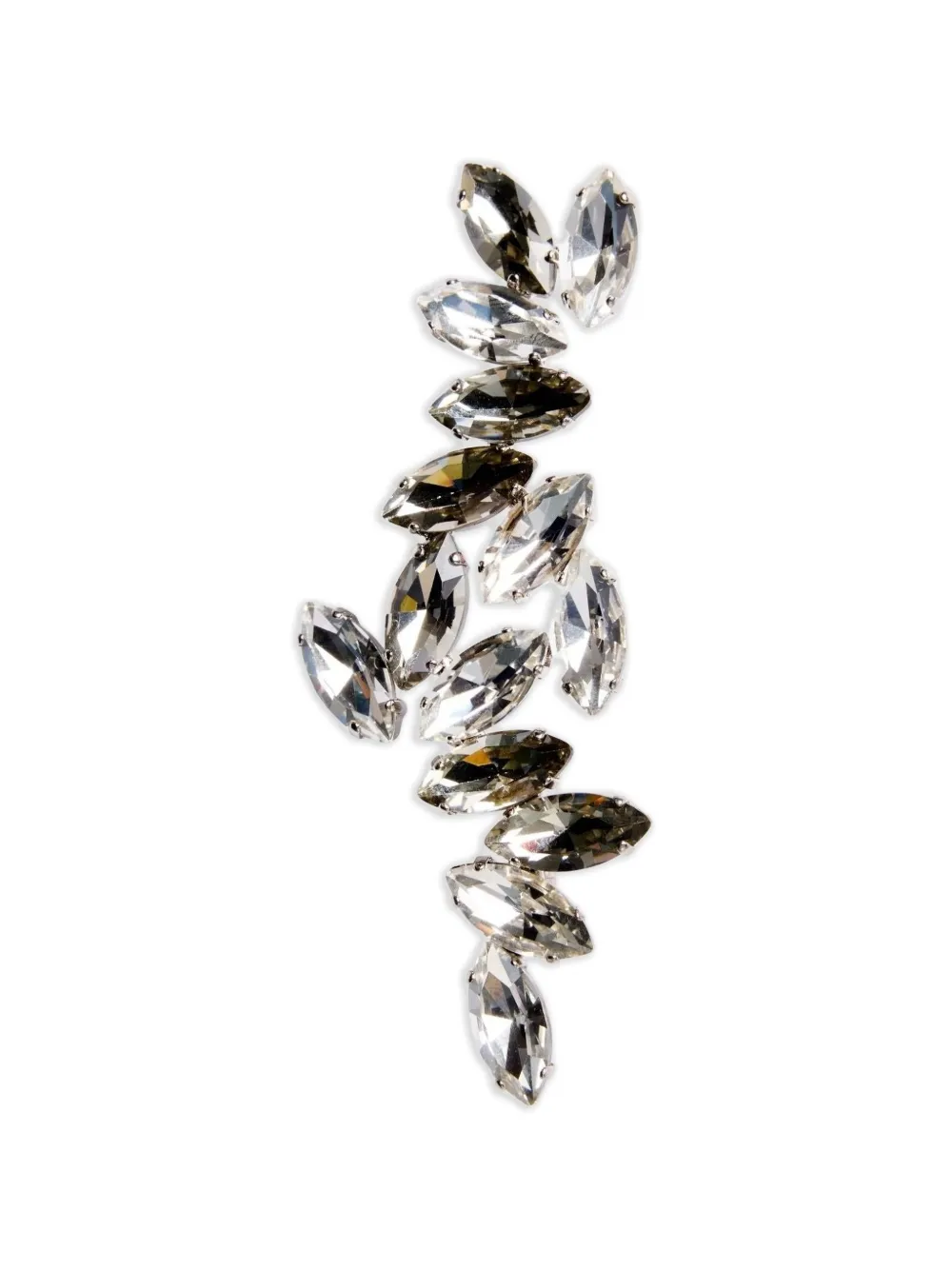 ERDEM crystal-embellished brooch - Silber