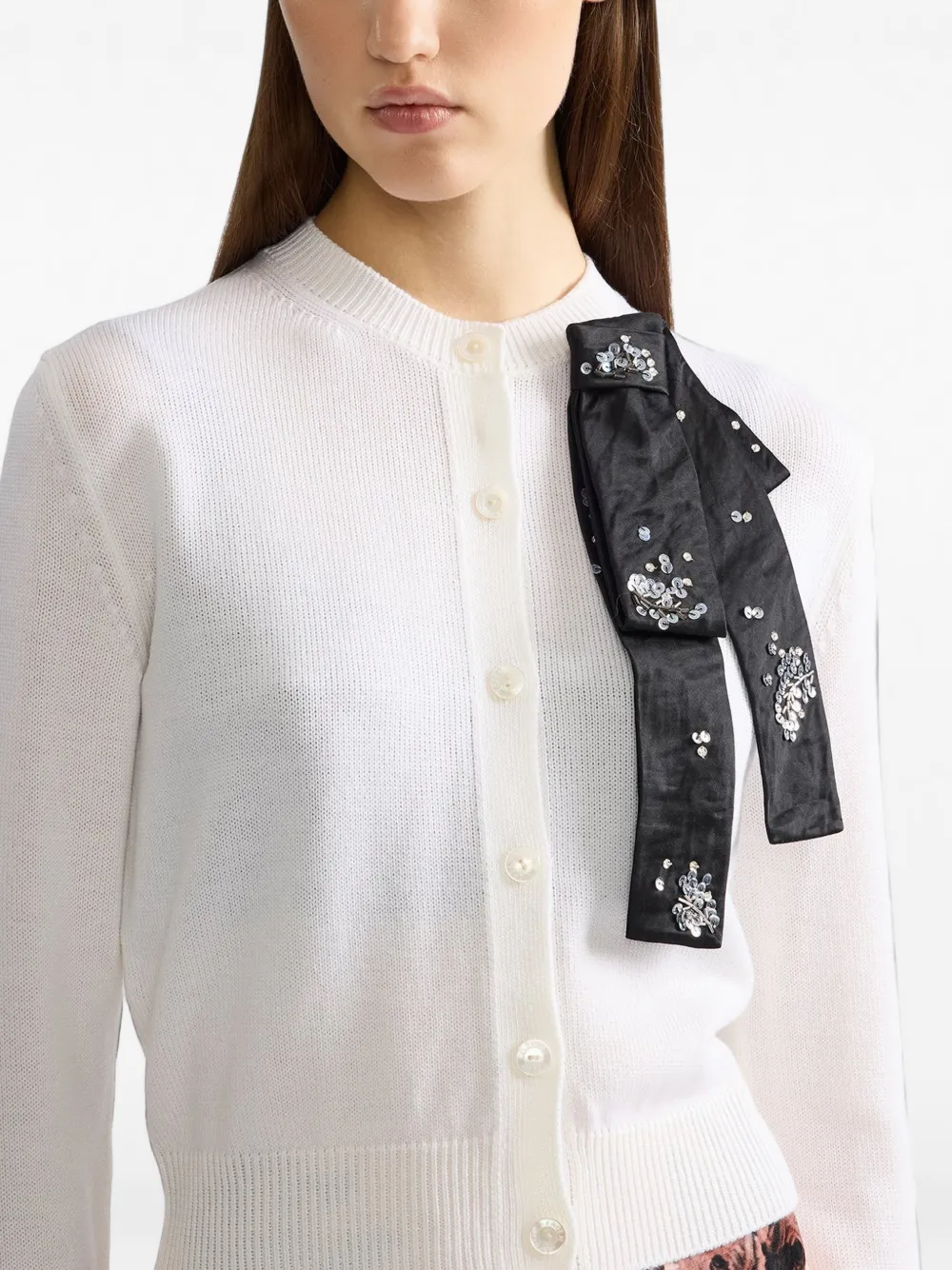 ERDEM Wollen vest Wit