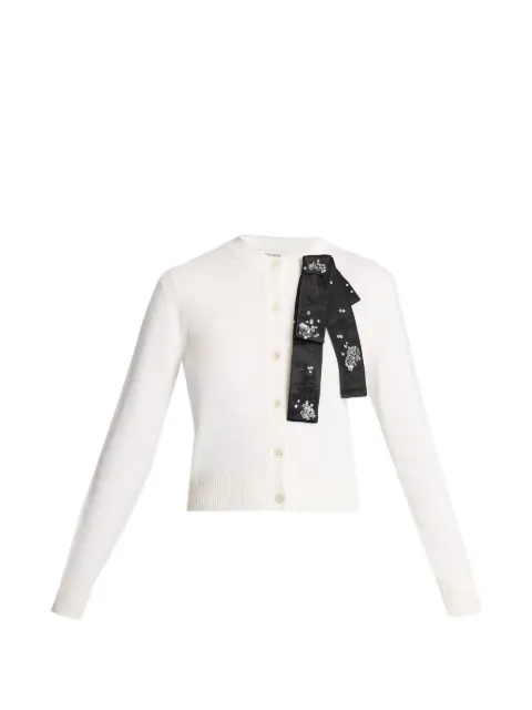 ERDEM embellished wool cardigan
