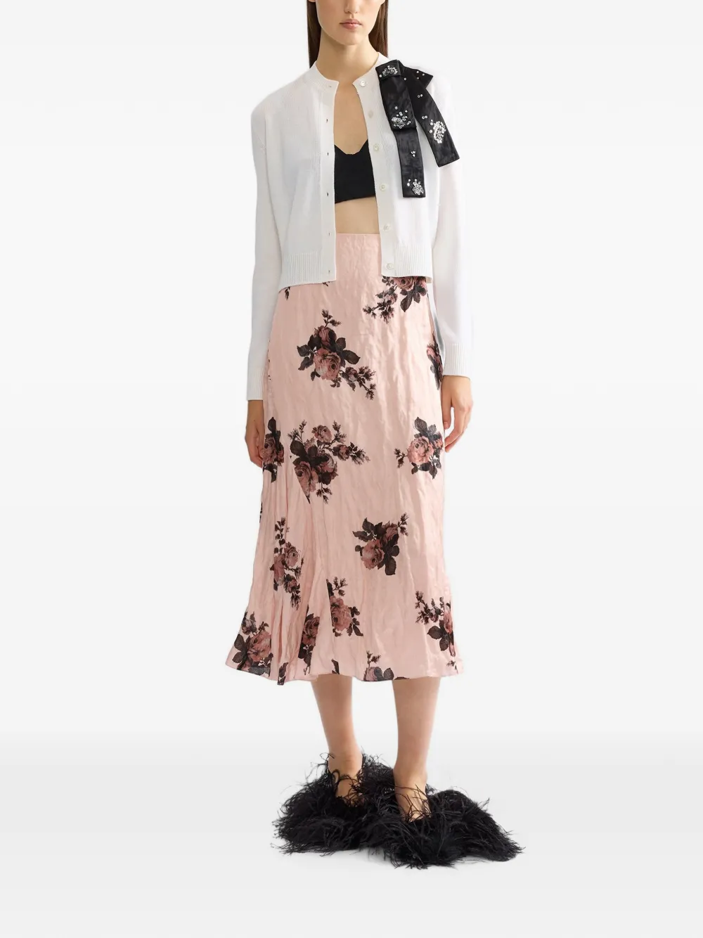 ERDEM Wollen vest Wit