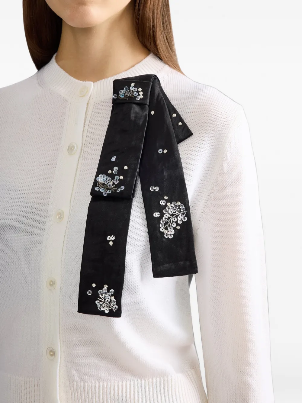 ERDEM Wollen vest Wit