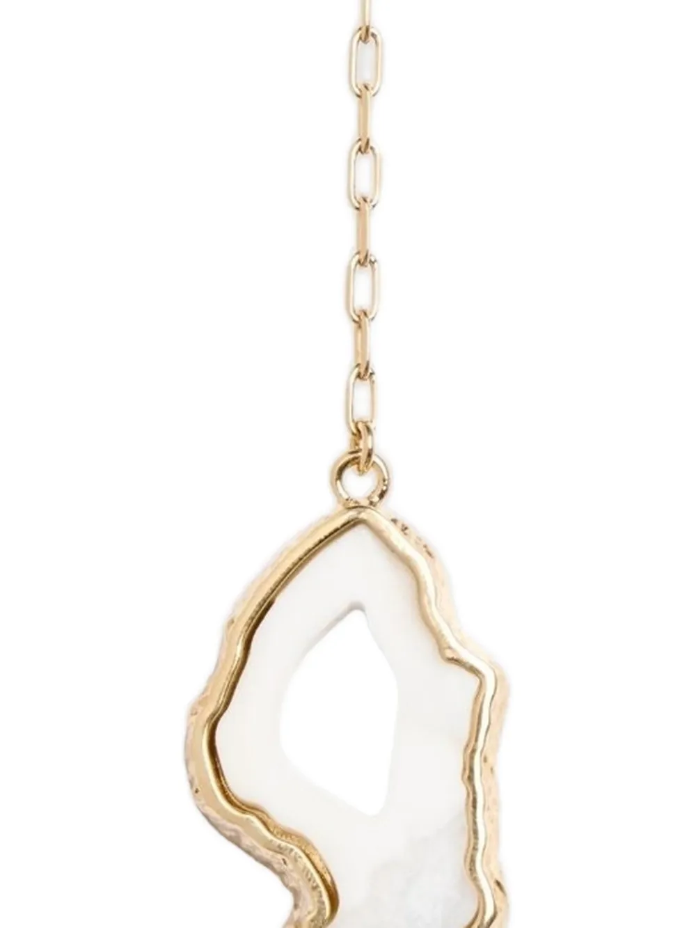 ERDEM Pearl-embellished Stone Drop Earrings in Gold, view 2