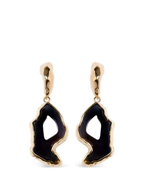 ERDEM stone-pendant drop earrings