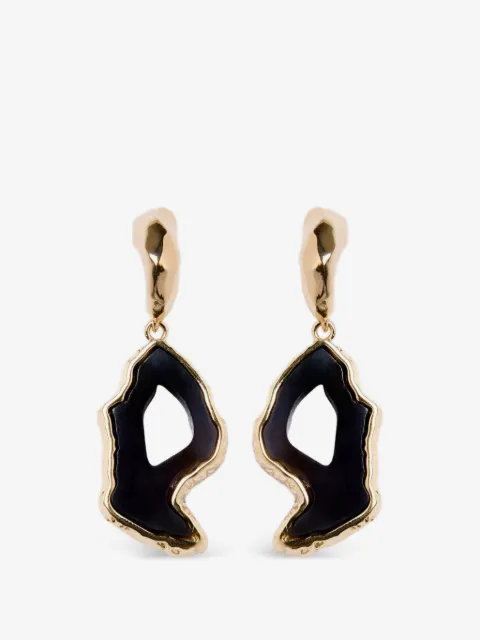 ERDEM stone-pendant drop earrings