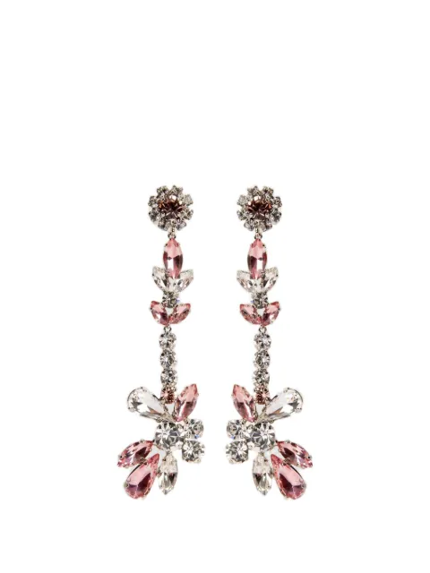 ERDEM crystal-embellished floral earrings