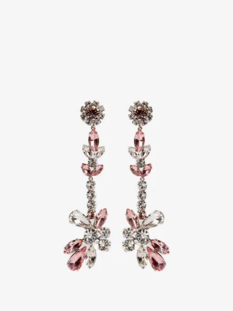 ERDEM crystal-embellished floral earrings