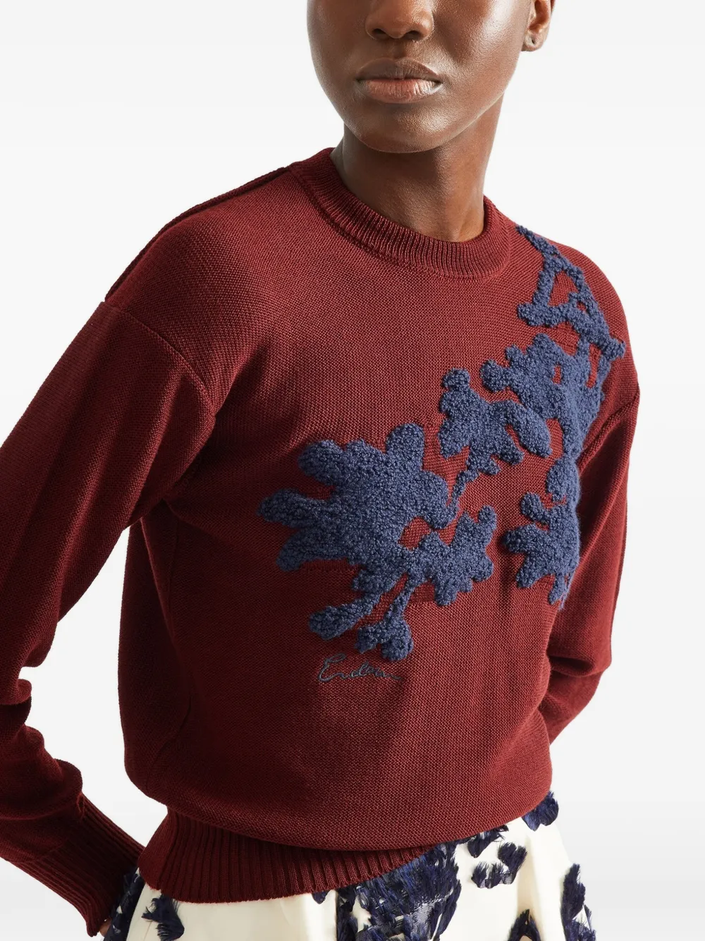 ERDEM Floral-embroidered Sweater, view 5