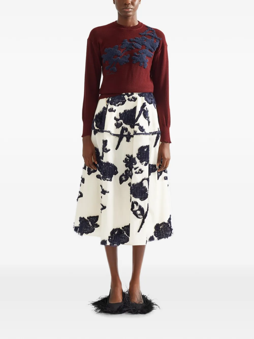 ERDEM Floral-embroidered Sweater, view 2
