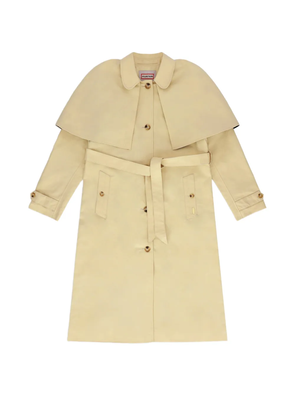 Hunter Keltie cape trench-coat - Toni neutri