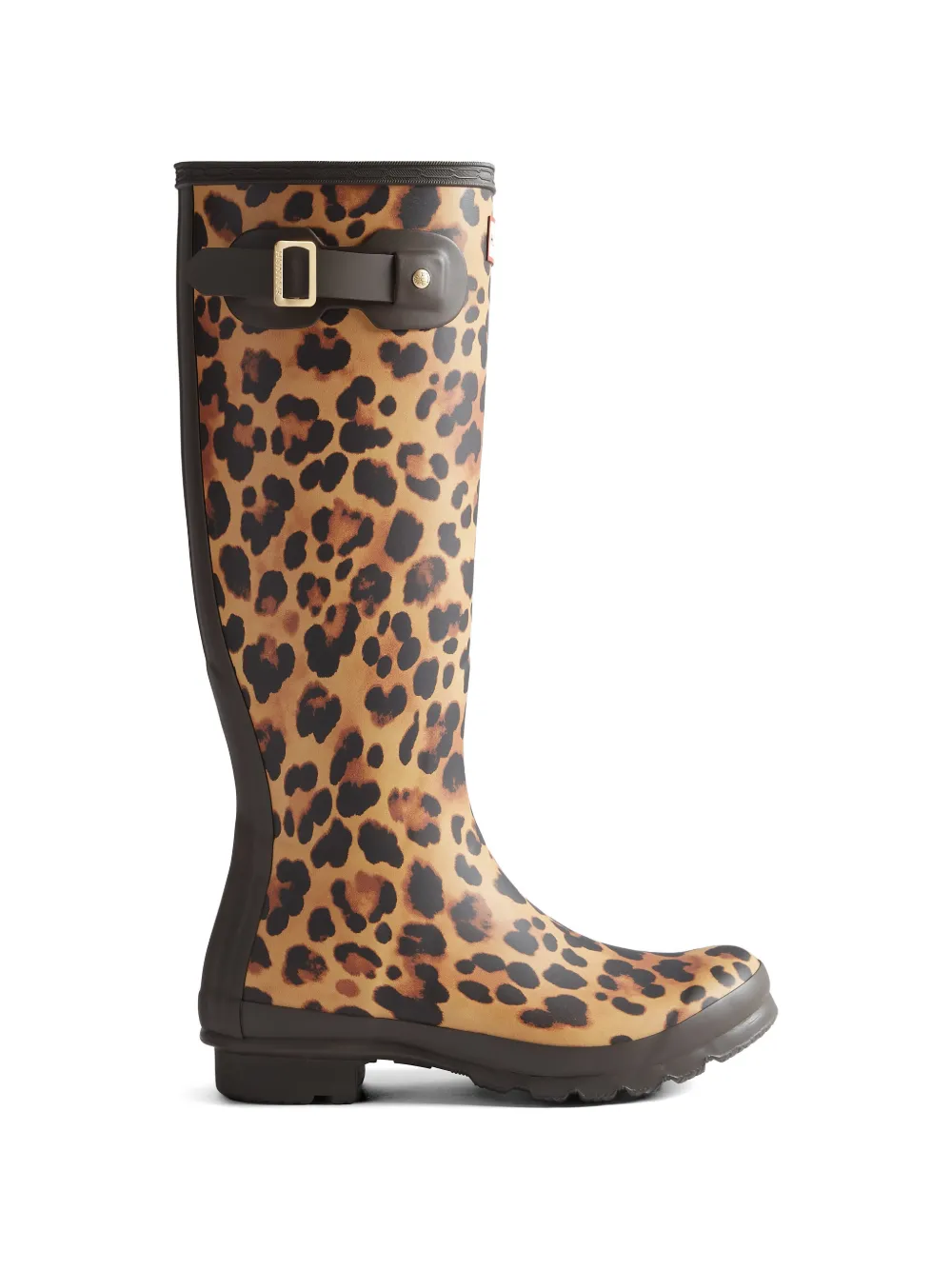 Hunter Laarzen met luipaardprint Beige