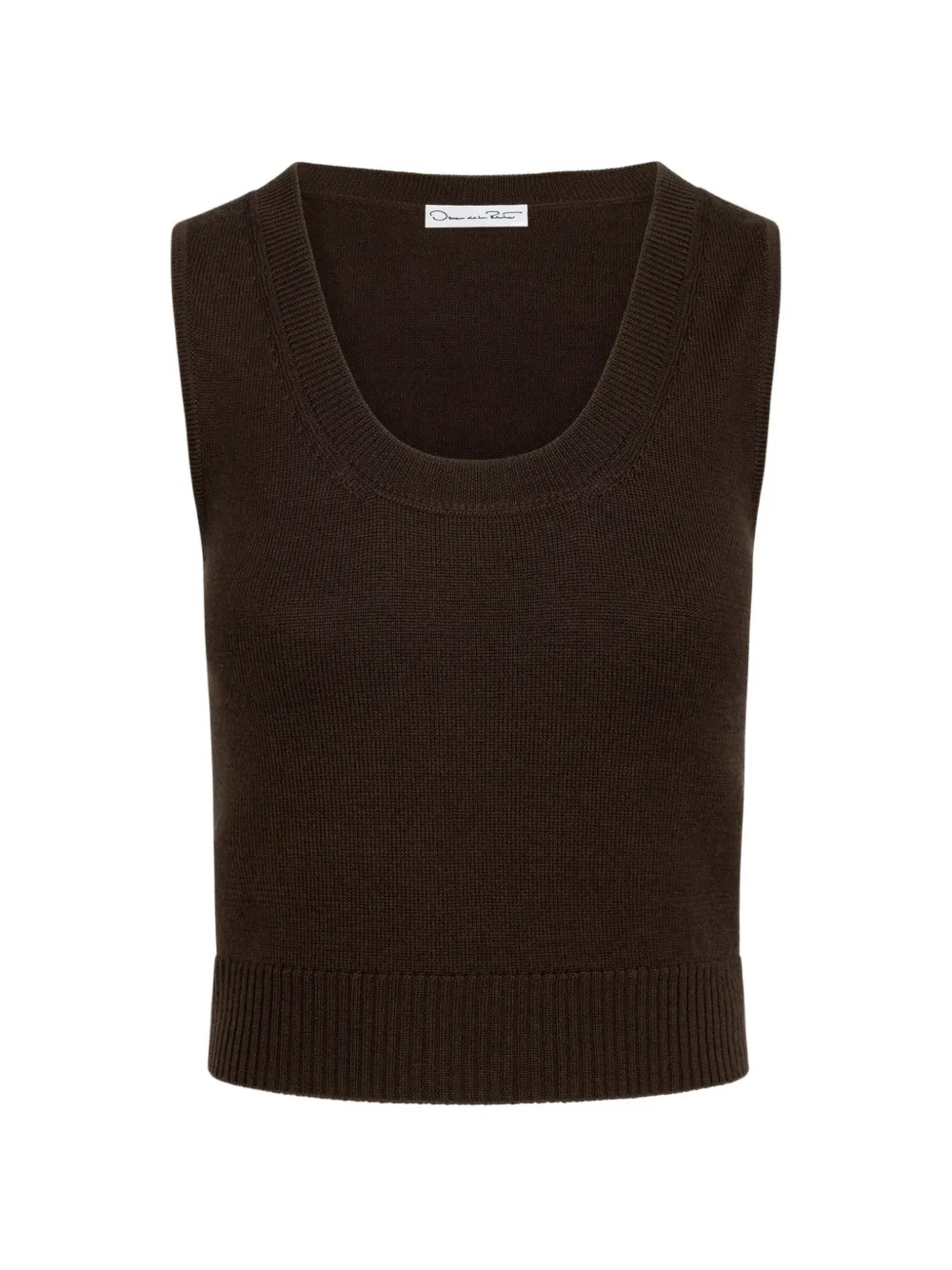 Oscar de la Renta Twinset-Top aus Wolle - Braun