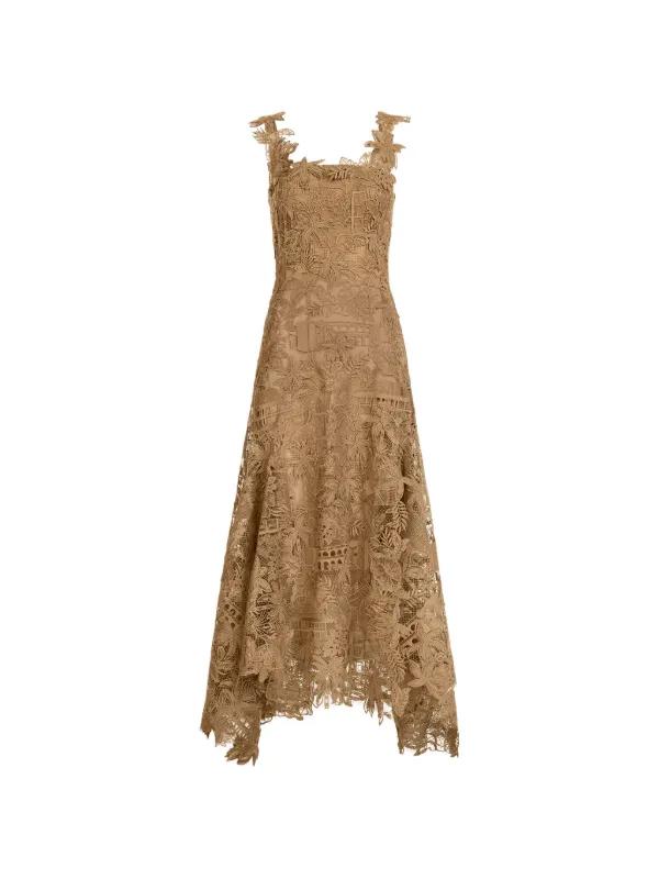 oscar de la renta brown dress Pre-Fall 2025