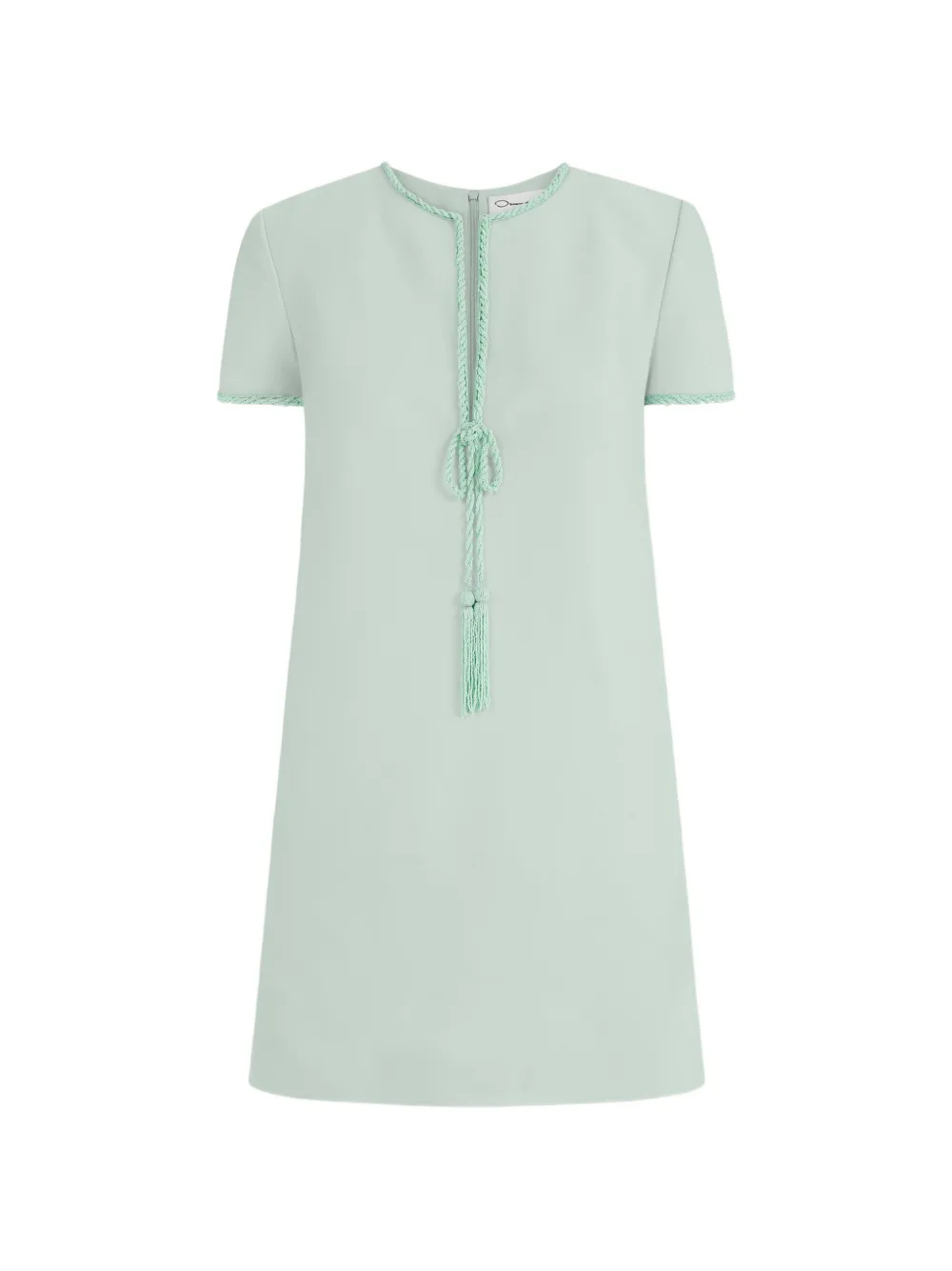 Oscar de la Renta beaded bow-detail shift dress - Verde