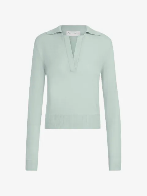 Oscar de la Renta wool polo pullover