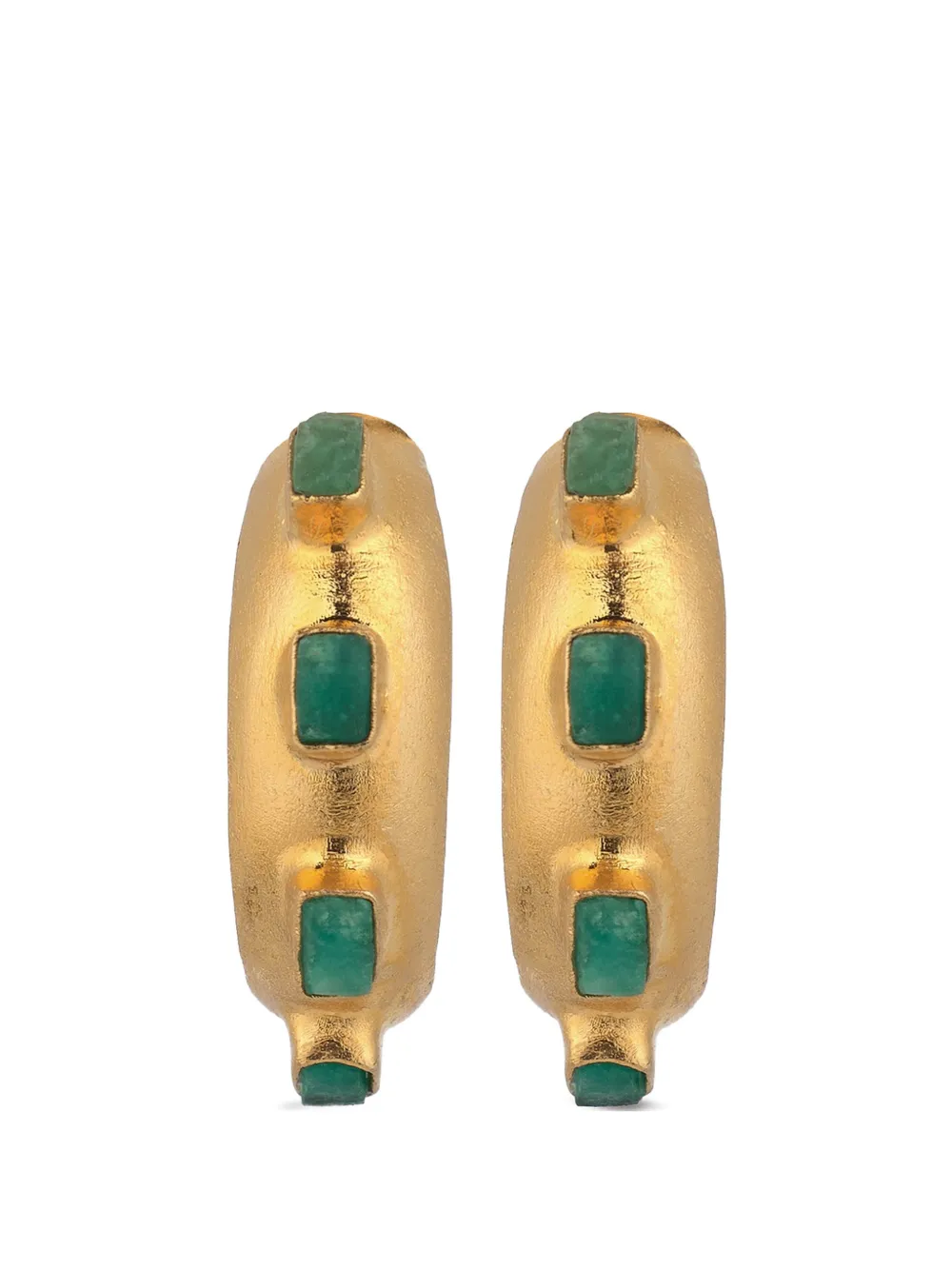 FENOMENA Havana Glow hoop earrings - Gold