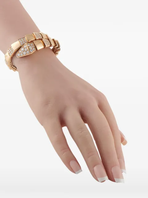 Bvlgari Pre-Owned Serpenti 18k rose gold diamond bracelet