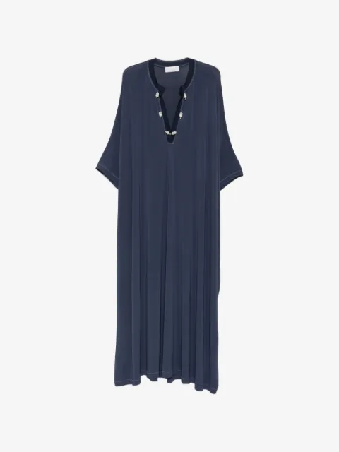 Marina Rinaldi pearl-embellished kaftan maxi dress