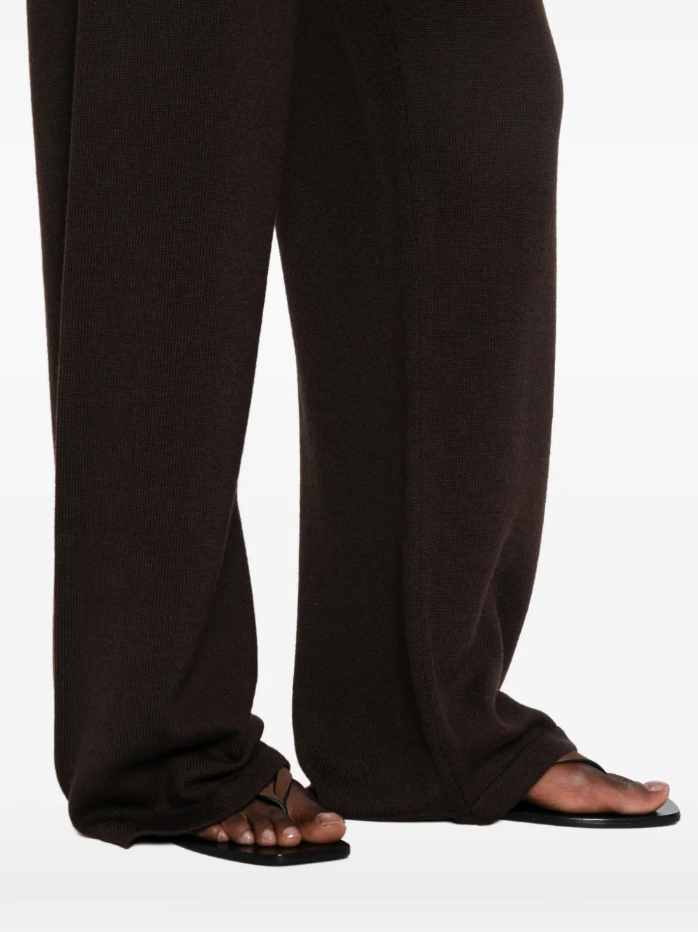 Max Mara MMLGabarra fijngebreide broek Bruin