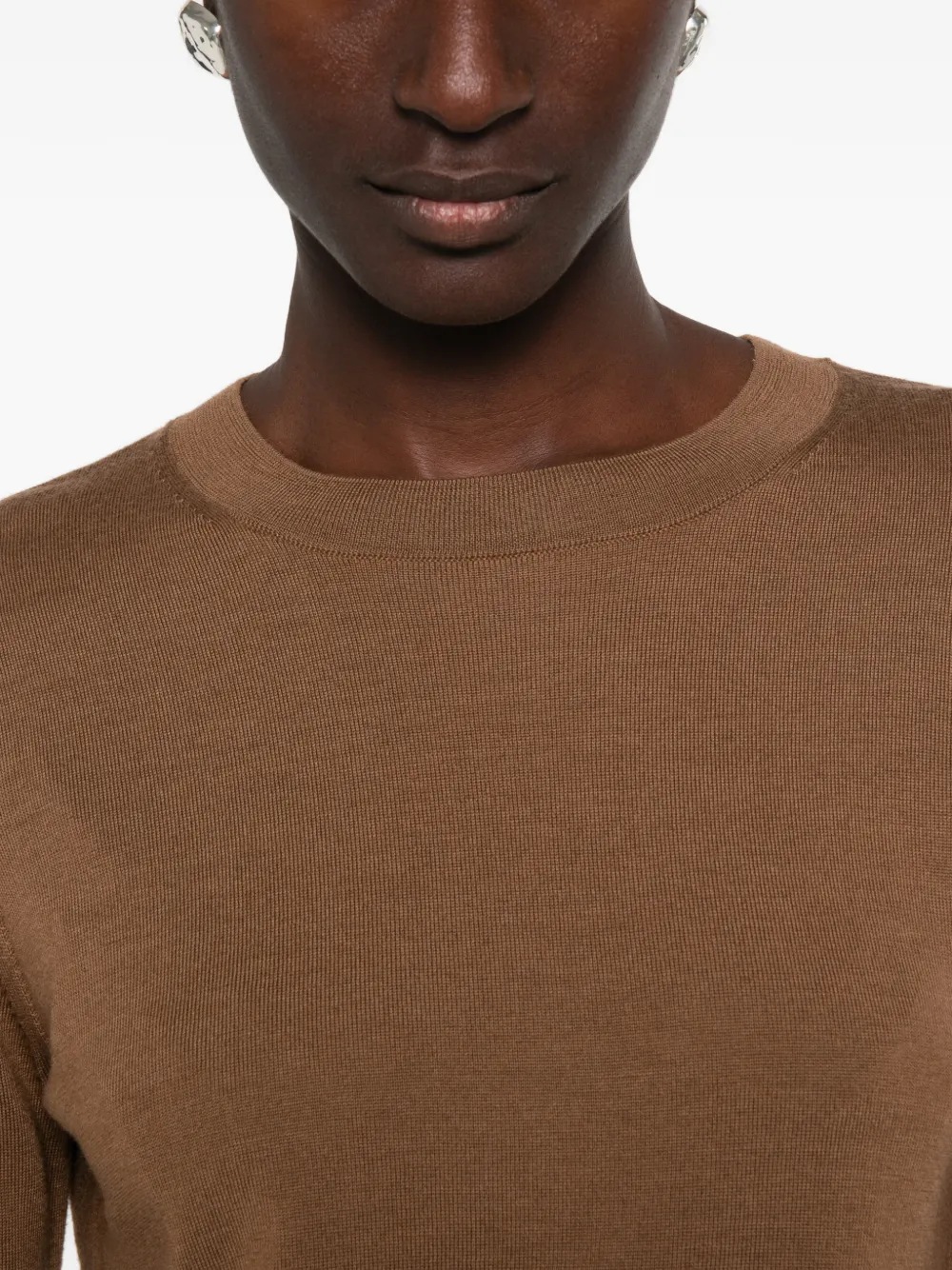 Max Mara MMLTempo trui met lange mouwen Bruin