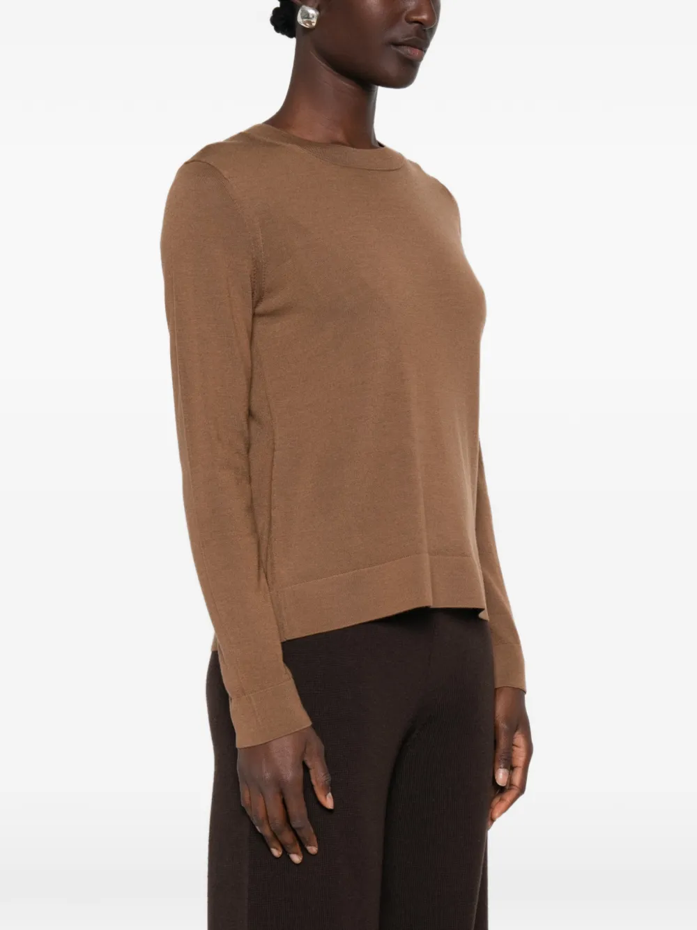 Max Mara MMLTempo trui met lange mouwen Bruin