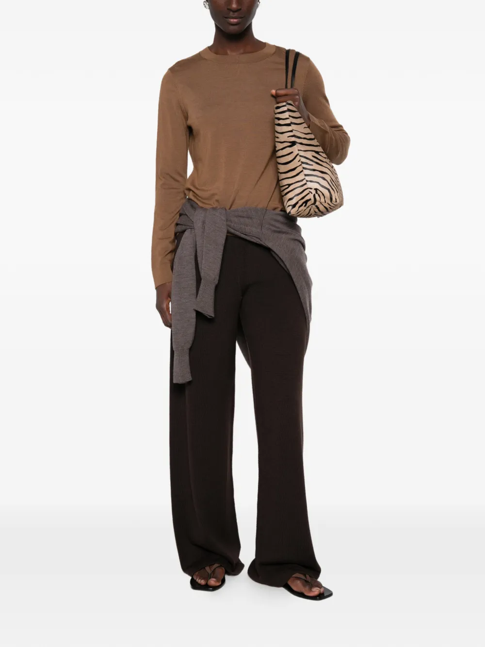 Max Mara MMLTempo trui met lange mouwen Bruin