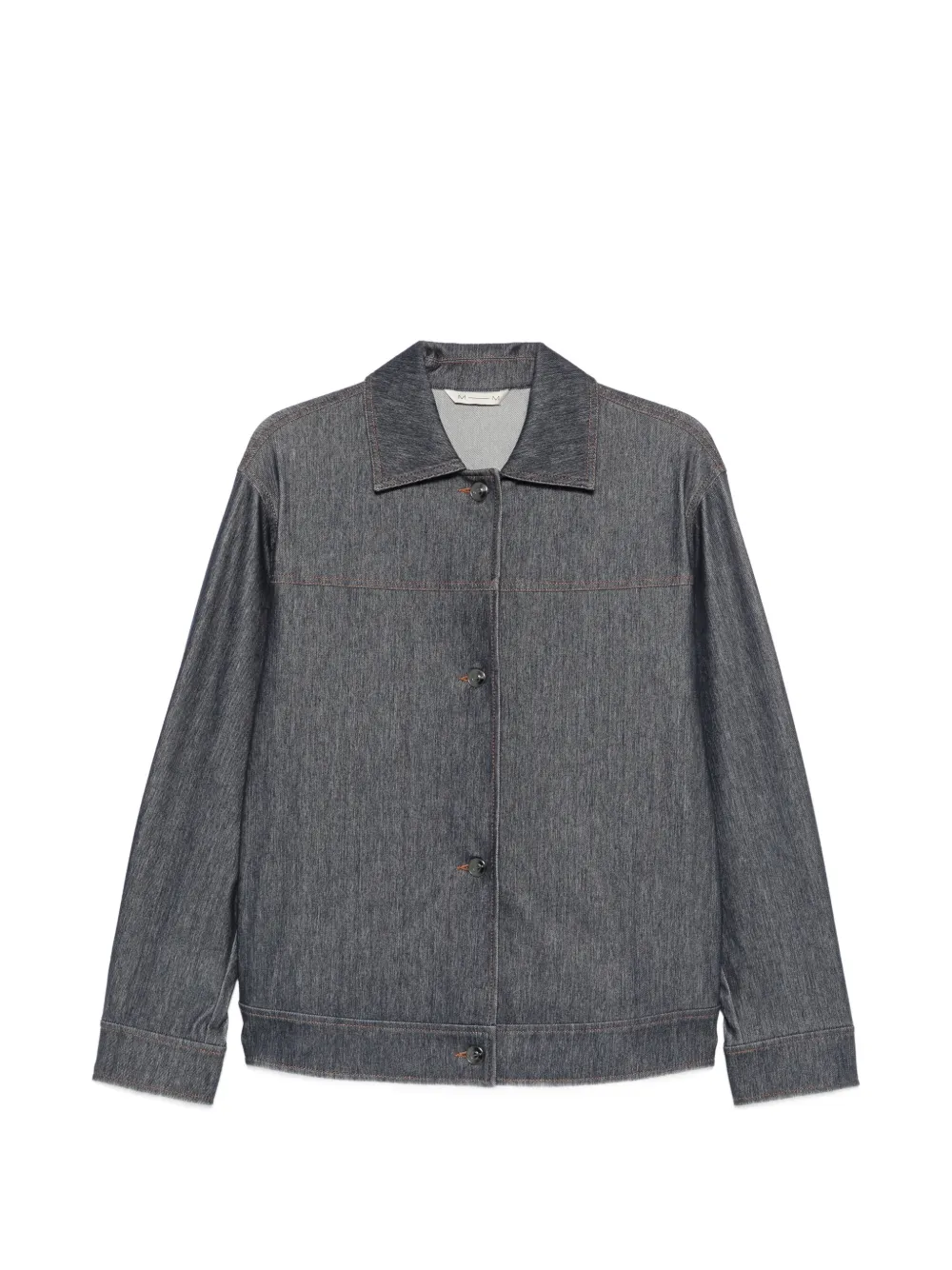 Max Mara Jeansjacke mit Kontrastnähten - Blau