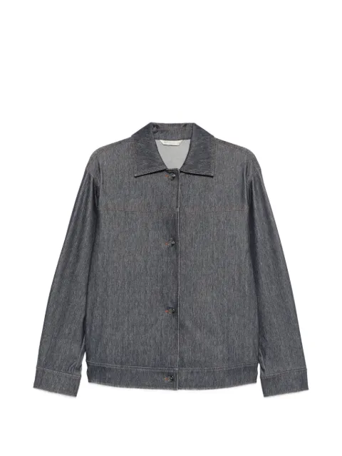Max Mara contrast-stitch denim jacket