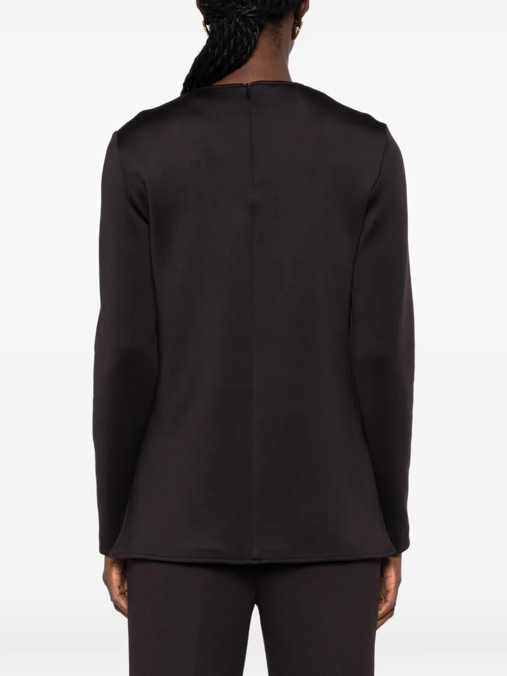 Max Mara Fuxia top met lange mouwen Zwart