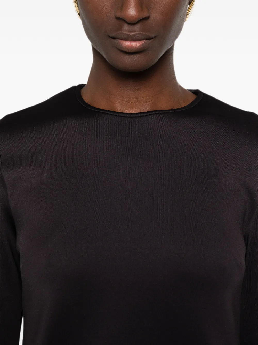 Max Mara Fuxia top met lange mouwen Zwart
