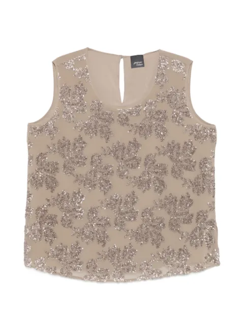 Marina Rinaldi Gioiosa sequin-embellished sleeveless top
