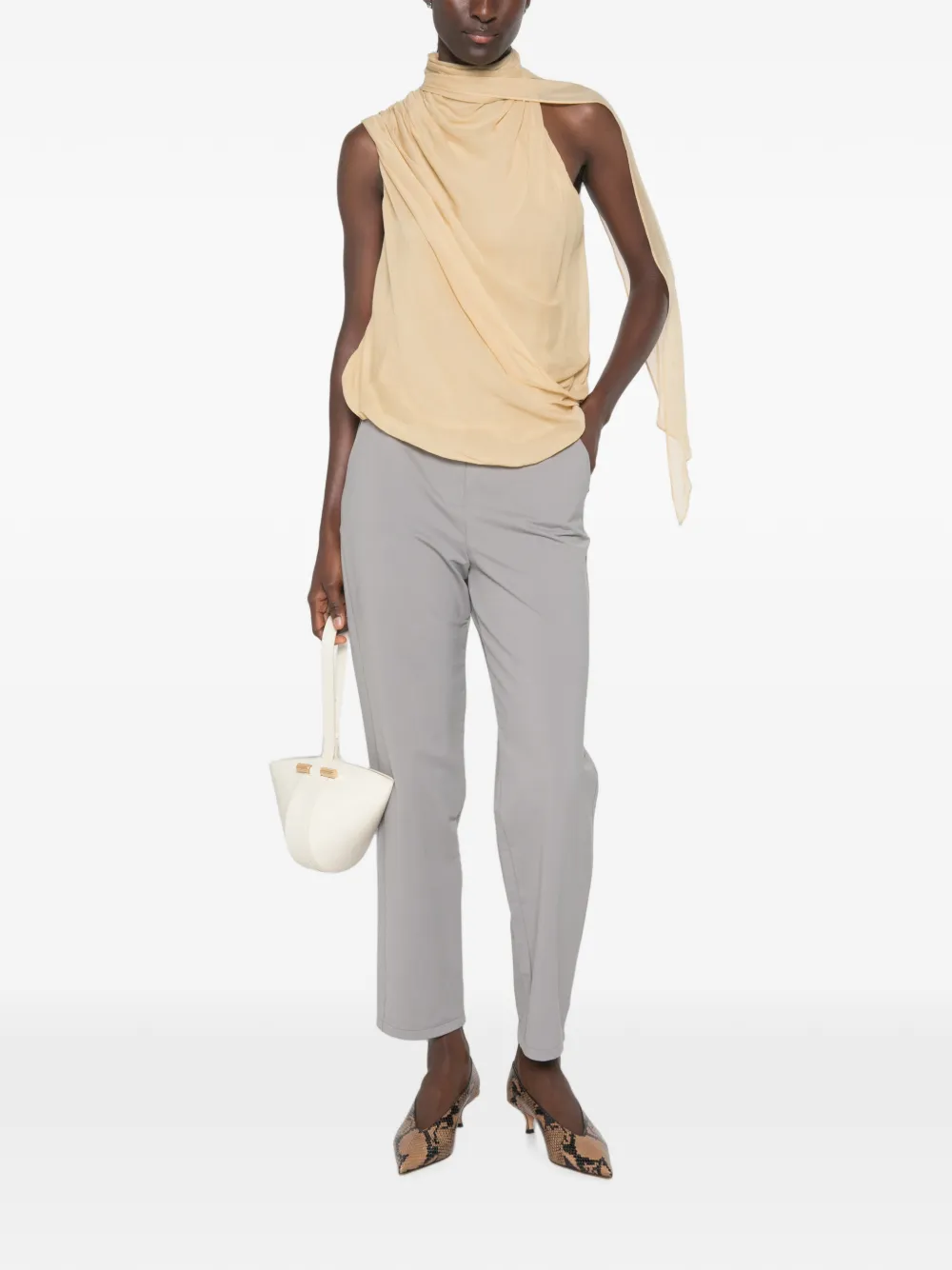 Max Mara Straight broek Grijs