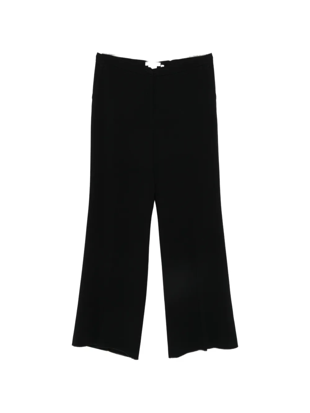 Marina Rinaldi Pontile pressed-crease flared trousers - Schwarz