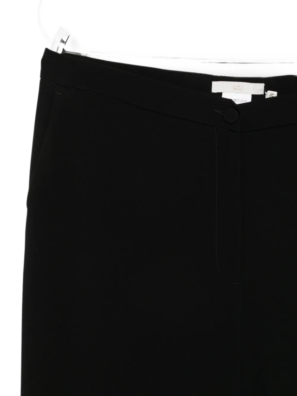 Marina Rinaldi Pontile geplooide flared pantalon Zwart