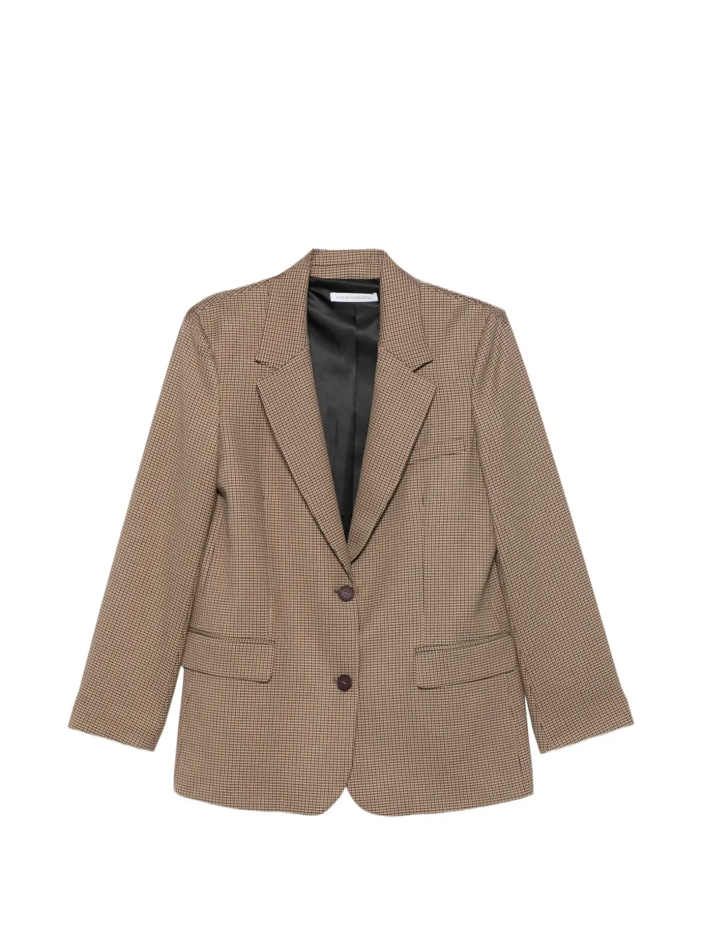 MAR DE MARGARITAS houndstooth-pattern single-breasted blazer