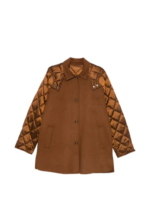 Marina Rinaldi Maesa quilted-sleeve hooded coat 