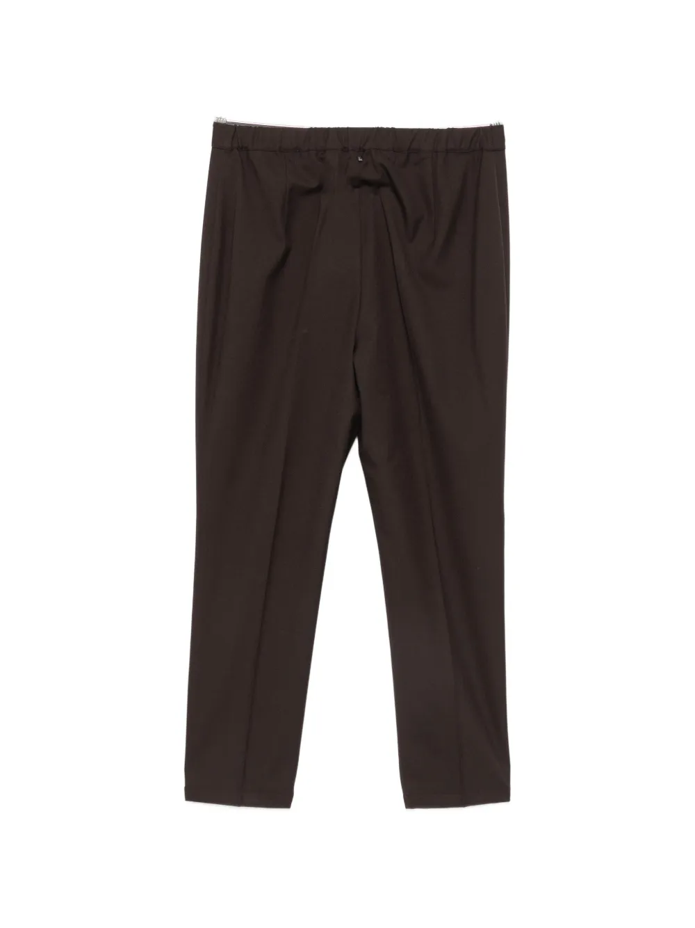 Marina Rinaldi Mrsgiro slim-fit broek met geperste plooien Bruin
