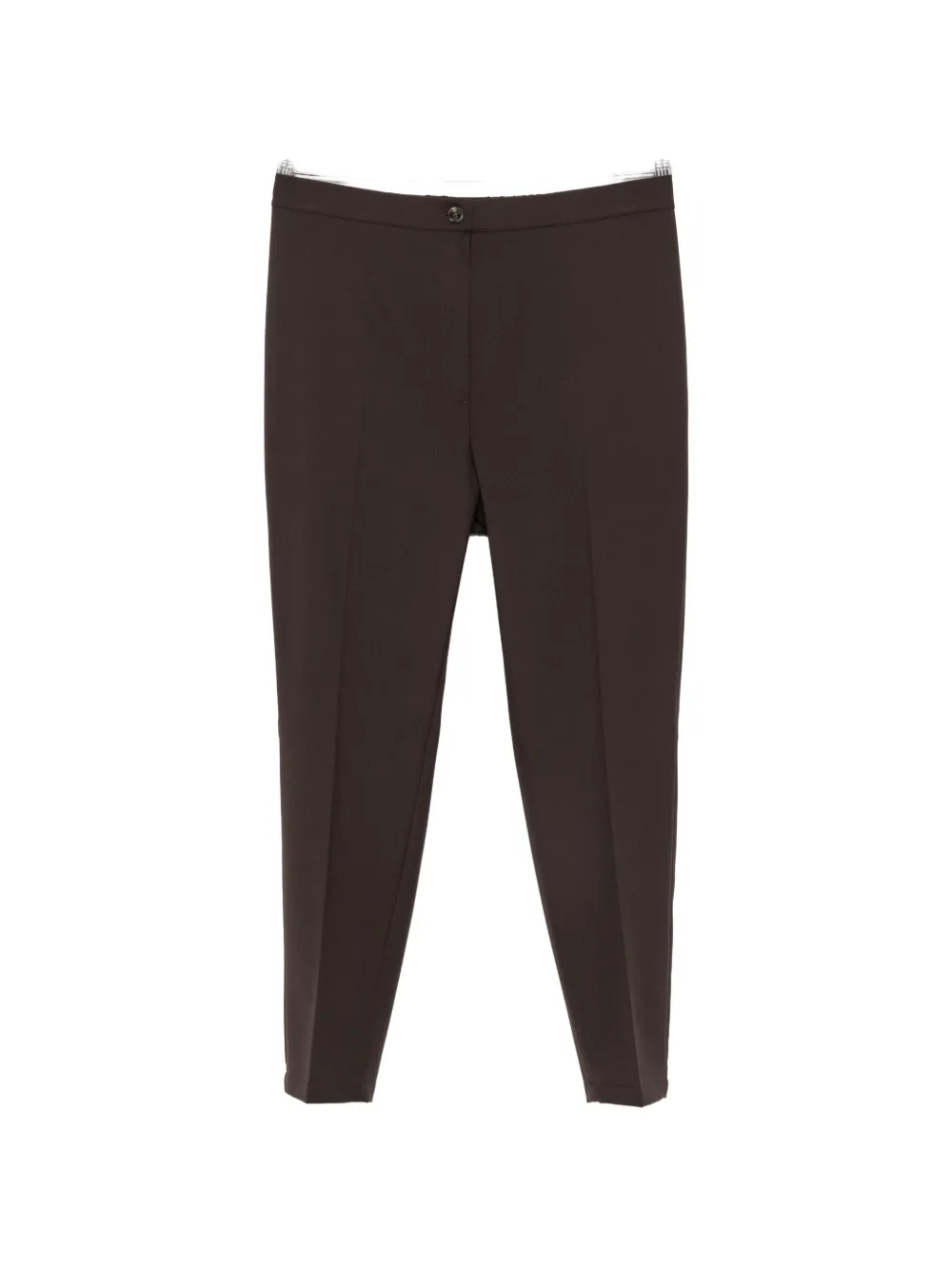 Marina Rinaldi Mrsgiro pressed-crease slim-fit trousers - Braun