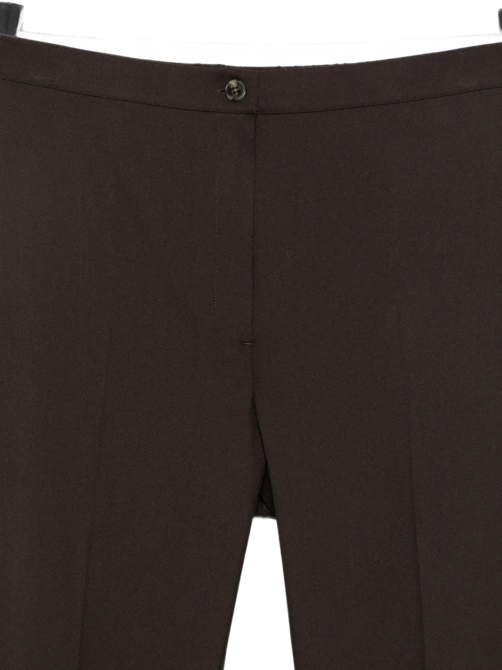 Marina Rinaldi Mrsgiro slim-fit broek met geperste plooien Bruin