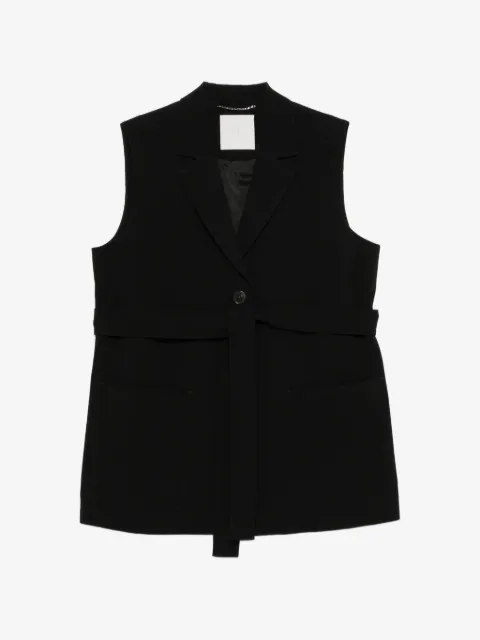 Marina Rinaldi Mrnanta belted sleeveless gilet