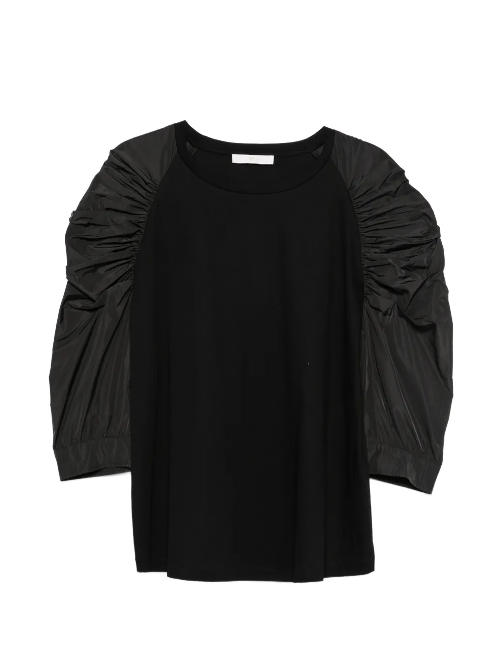 Marina Rinaldi ruched-sleeve T-shirt