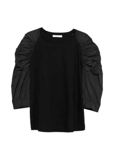 Marina Rinaldi T-shirt med ruche-ærmer