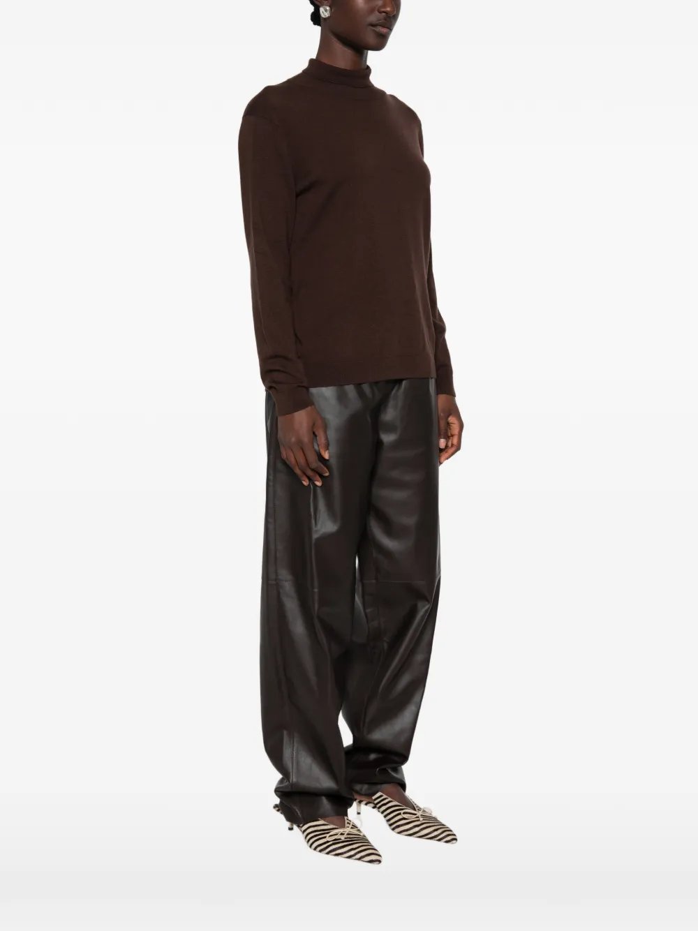Weekend Max Mara Trui met hoge hals Bruin