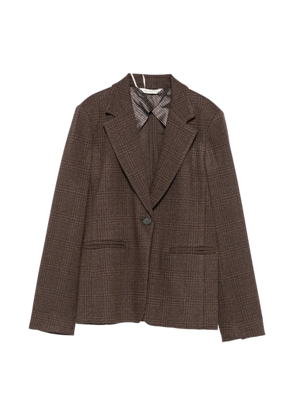Max Mara check-pattern single-breasted blazer