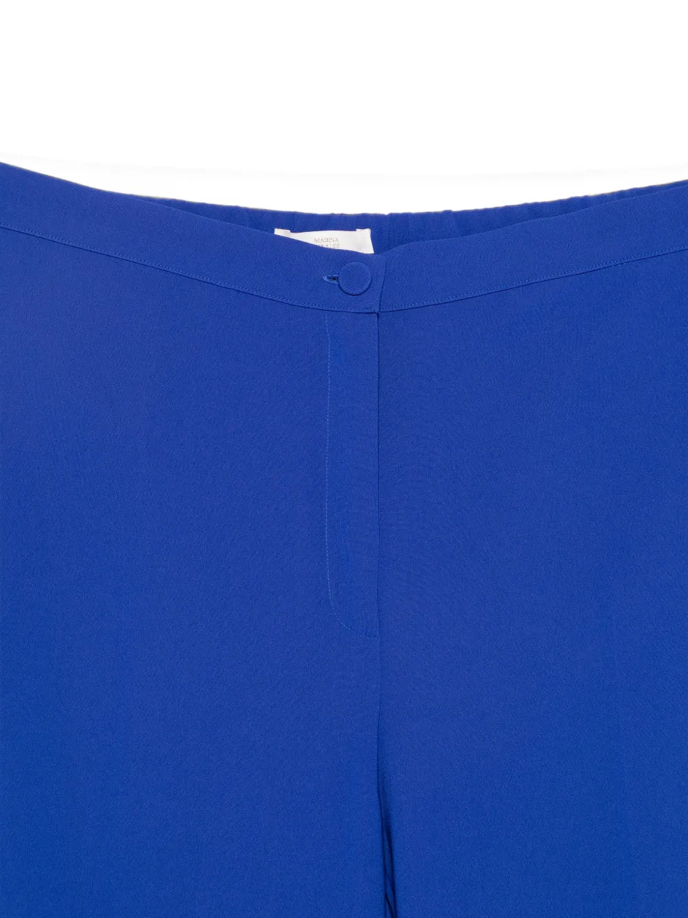 Marina Rinaldi Raggioxnew slim-fit broek met elastische tailleband Blauw