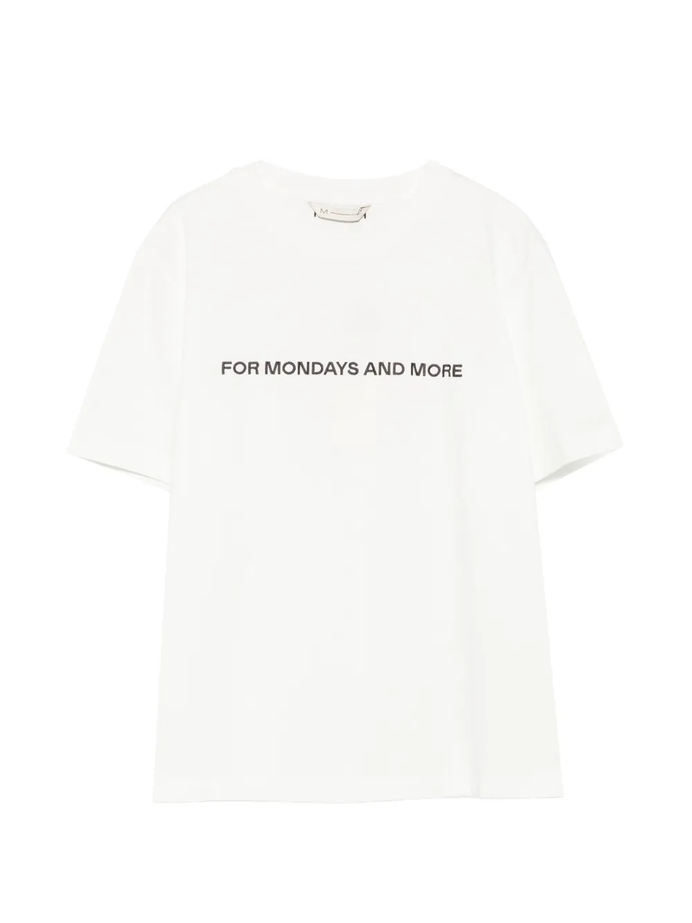 Max Mara slogan-print T-shirt - Weiß