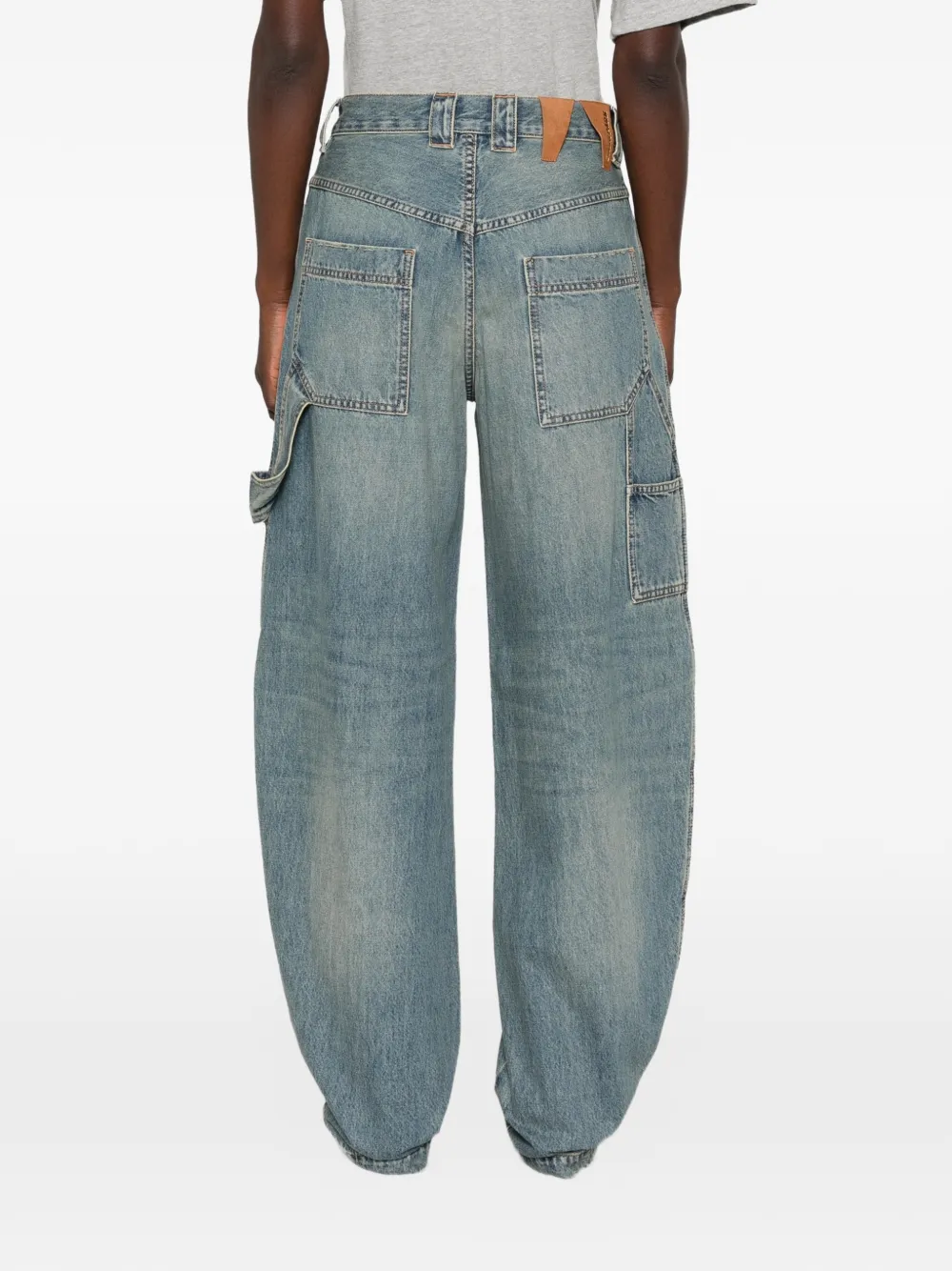 DARKPARK Audrey jeans met vervaagd effect en hamerlus Blauw