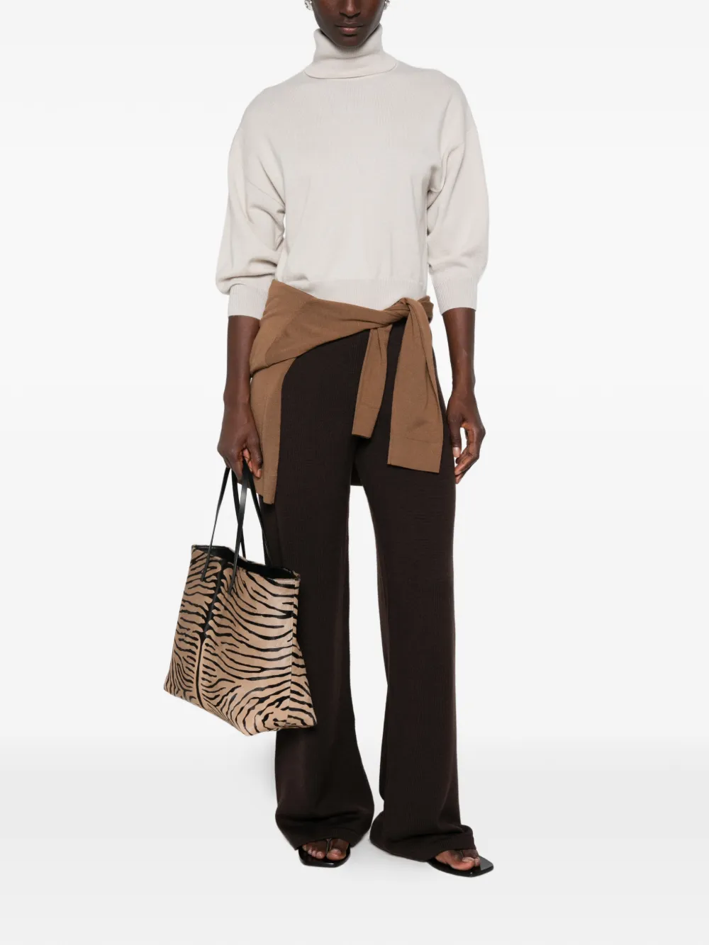 Max Mara MMLBreak trui met driekwartmouwen Beige
