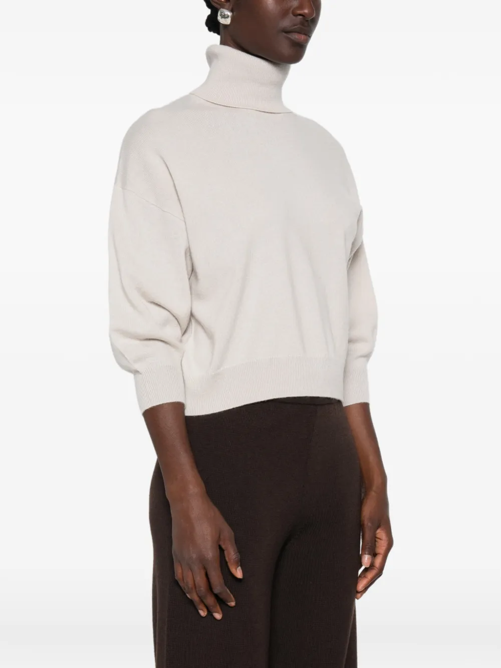 Max Mara MMLBreak trui met driekwartmouwen Beige