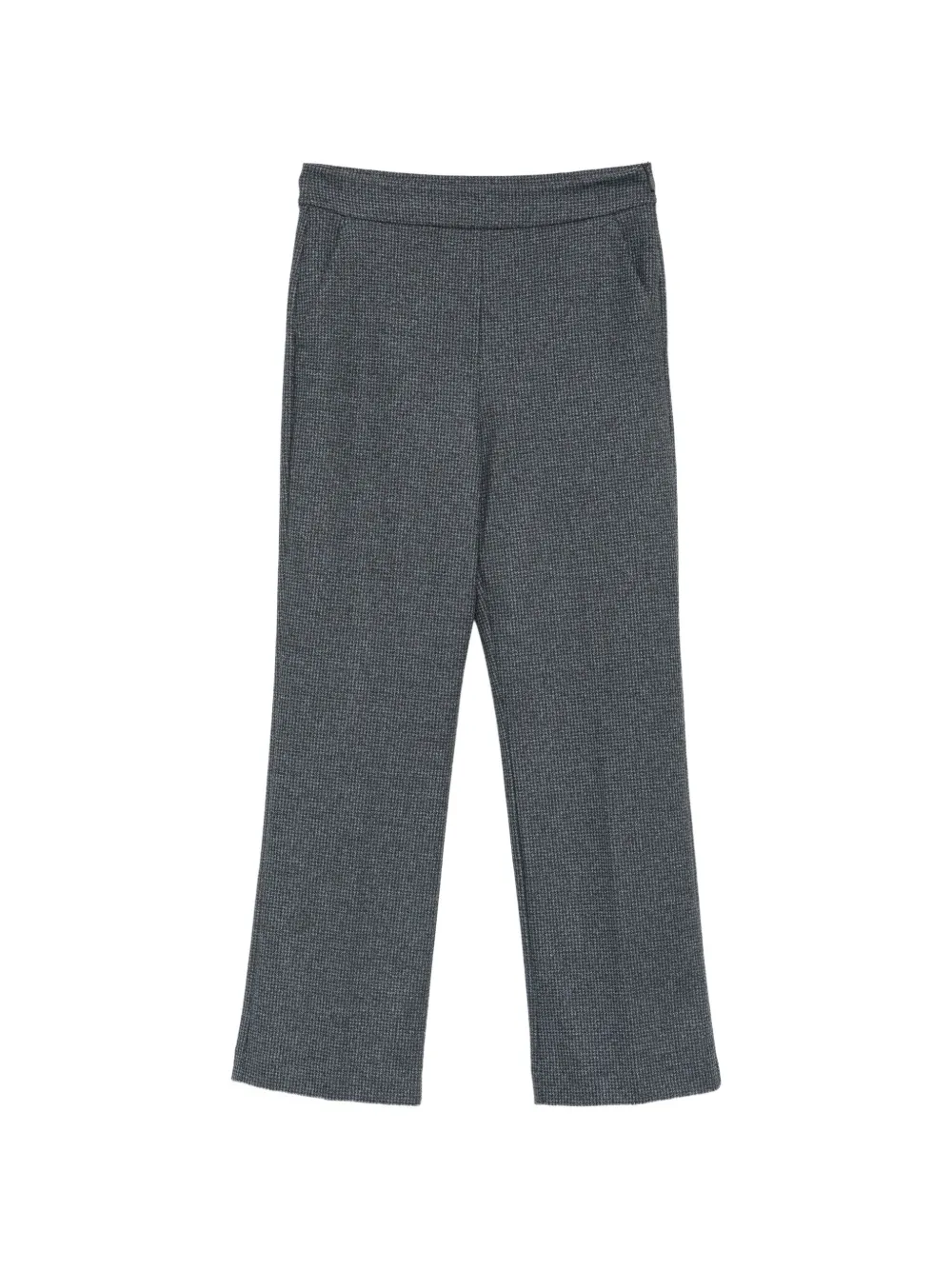 Max Mara MMLDonnola micro-check trousers - Gris