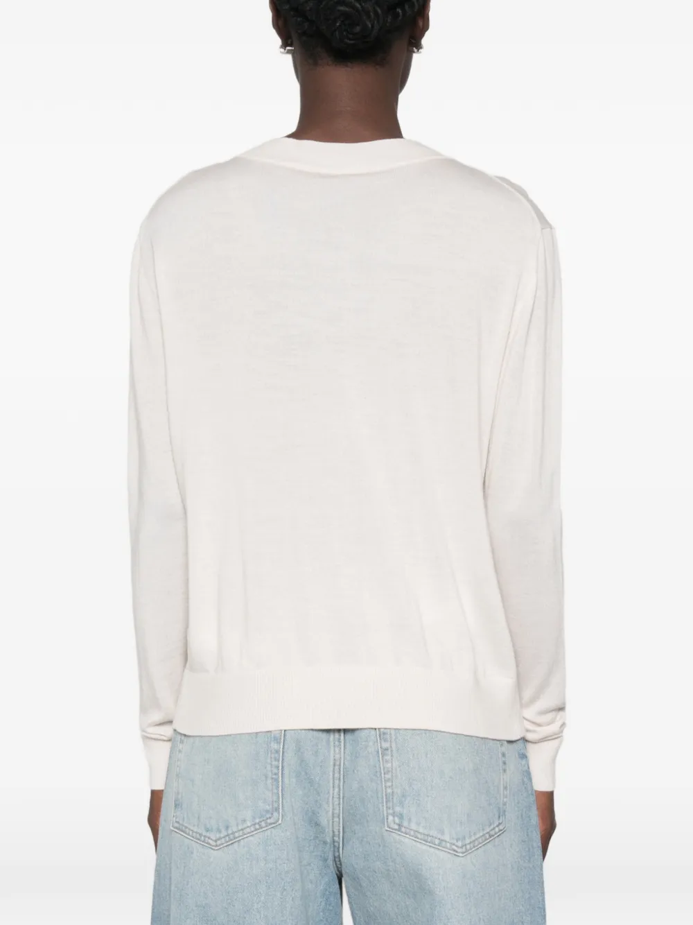 Weekend Max Mara Talamo trui met V-hals Wit